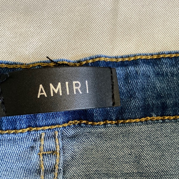 AMIRI Blue Distressed Men's Jeans Size 38X28 - Picture 6 of 14